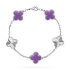 [Dream]New CLOVER 5 MOTIF LIGHT PURPLE BRACELET COLLECTION