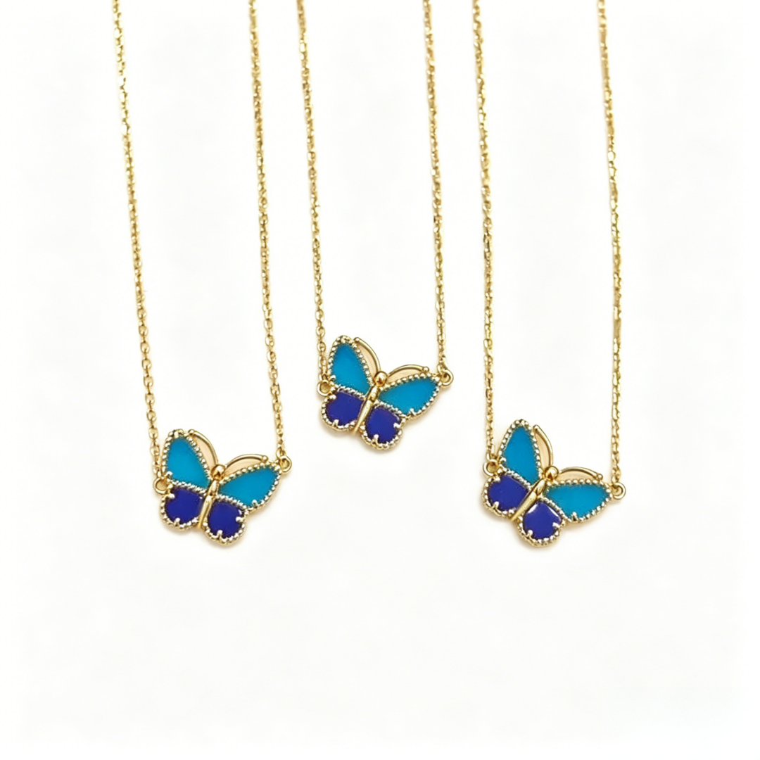 [Dream JURI] 2026 NEW LUCKY BUTTERFLY 1 MOTIFS NECKLACE