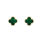 ¡®Dream¡¯CLOVER MINI 9.5MM MALACHITE  EARRINGS