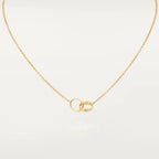 „Dream“LIEBE HALSKETTE DOPPELRING GOLD