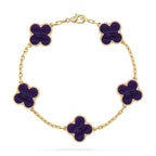 [Dream]New CLOVER 5 MOTIF PURPLE STRIPES BRACELET COLLECTION