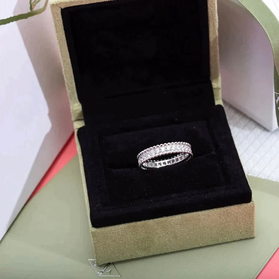 "Dream" Perlee Diamant Silberring