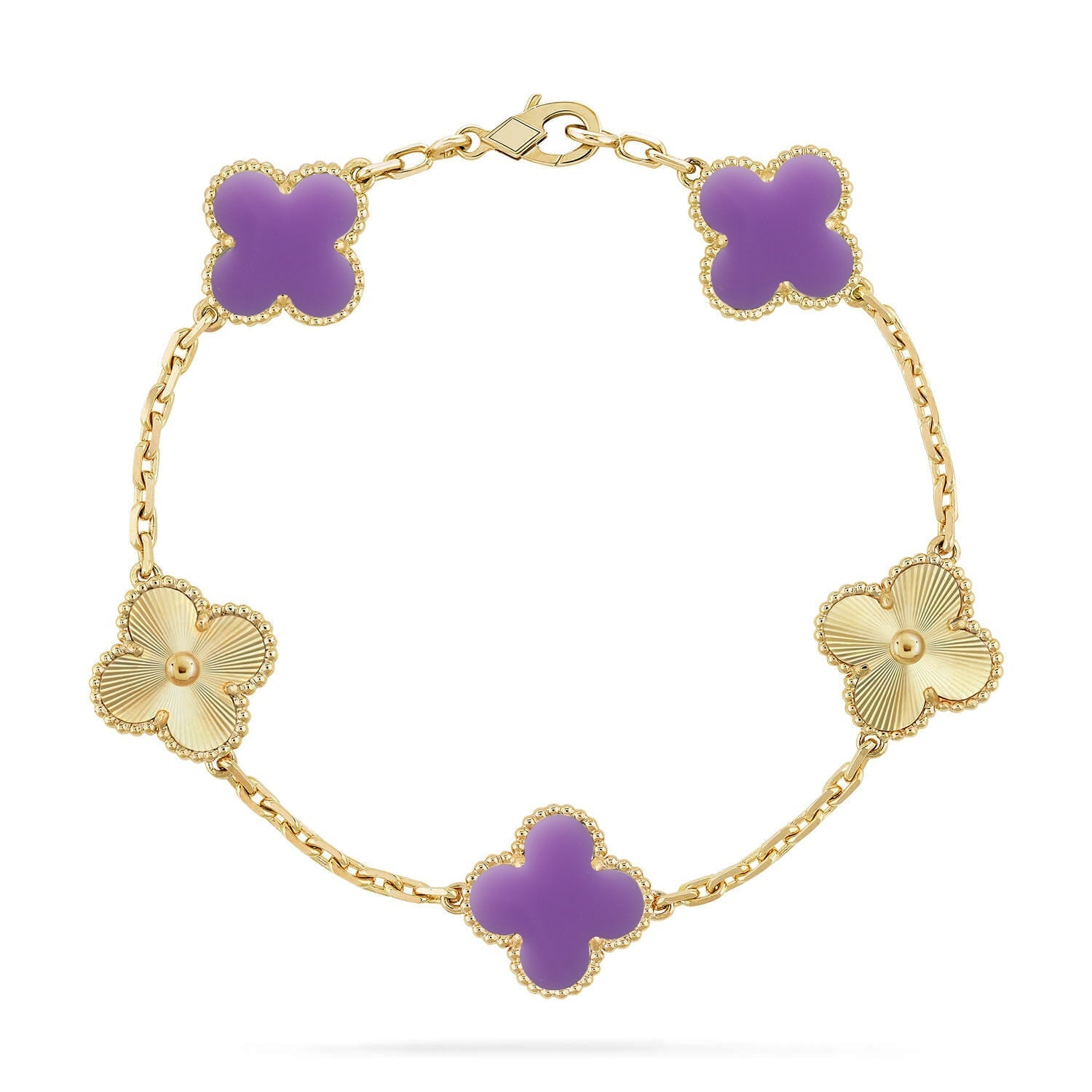 [Dream]New CLOVER 5 MOTIF LIGHT PURPLE BRACELET COLLECTION