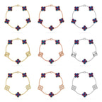 [Dream]New CLOVER 5 MOTIF COLOR GEMSTONES BRACELET COLLECTION