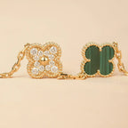 [Dream]New  CLOVER 5 MOTIF MALACHITE BRACELET COLLECTION