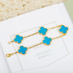 [Dream]New  CLOVER 5 MOTIF TURQUOISE BRACELET COLLECTION