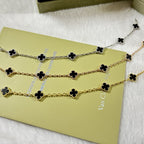 [¡®Dream¡¯]CLOVER 6 MOTIF  ONYXS BRACELET