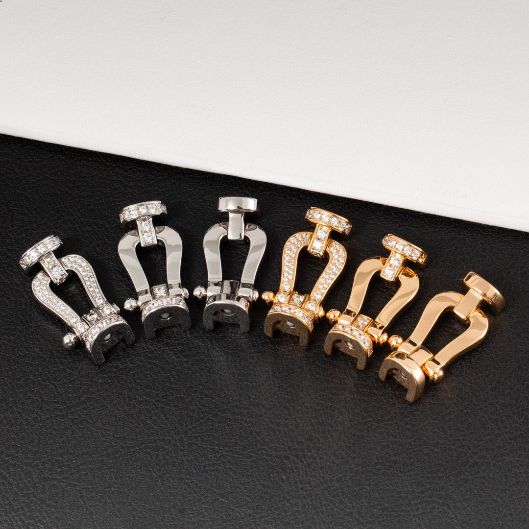 ¡®Dream¡¯FORCE LARGE HORSESHOE HALF DIAMOND BRACELET ROSE GOLD