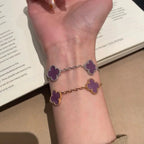 [Dream]New  CLOVER 5 MOTIF VIOLET BRACELET COLLECTION