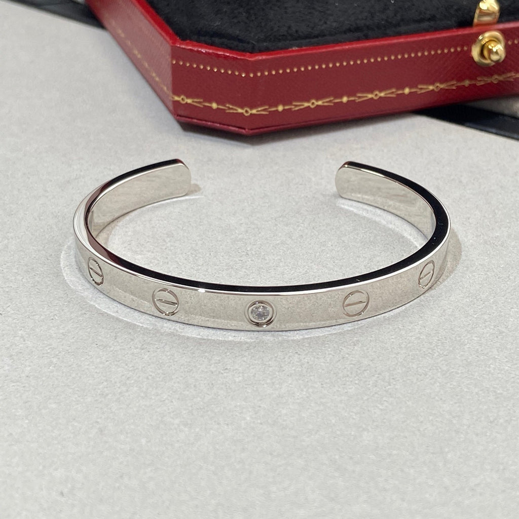 ¡®Dream¡¯LOVE BRACELET 6.1MM 1 DIAMOND OPEN CUFF