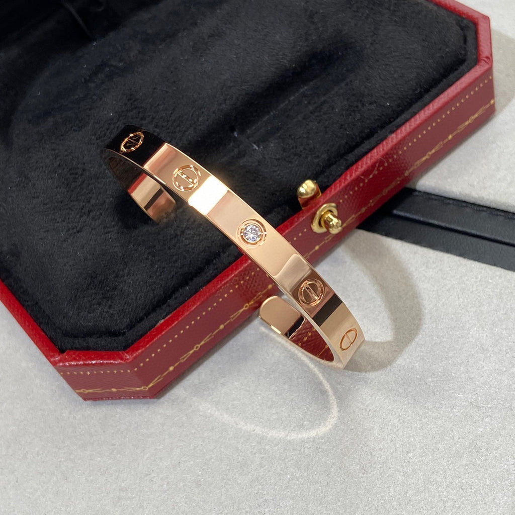 ¡®Dream¡¯LOVE BRACELET 6.1MM 1 DIAMOND OPEN CUFF