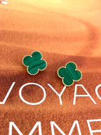 [Dream] CLOVER LARGE (20mm) 1 MOTIFS GREENER MOP STUD EARRINGS