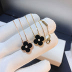 „Dream“ CLOVER 15MM DIAMANT ONYX-HALSKETTE