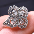 ¡®Dream¡¯LOOP RING FULL MOTIF DIAMOND 16MM SILVE