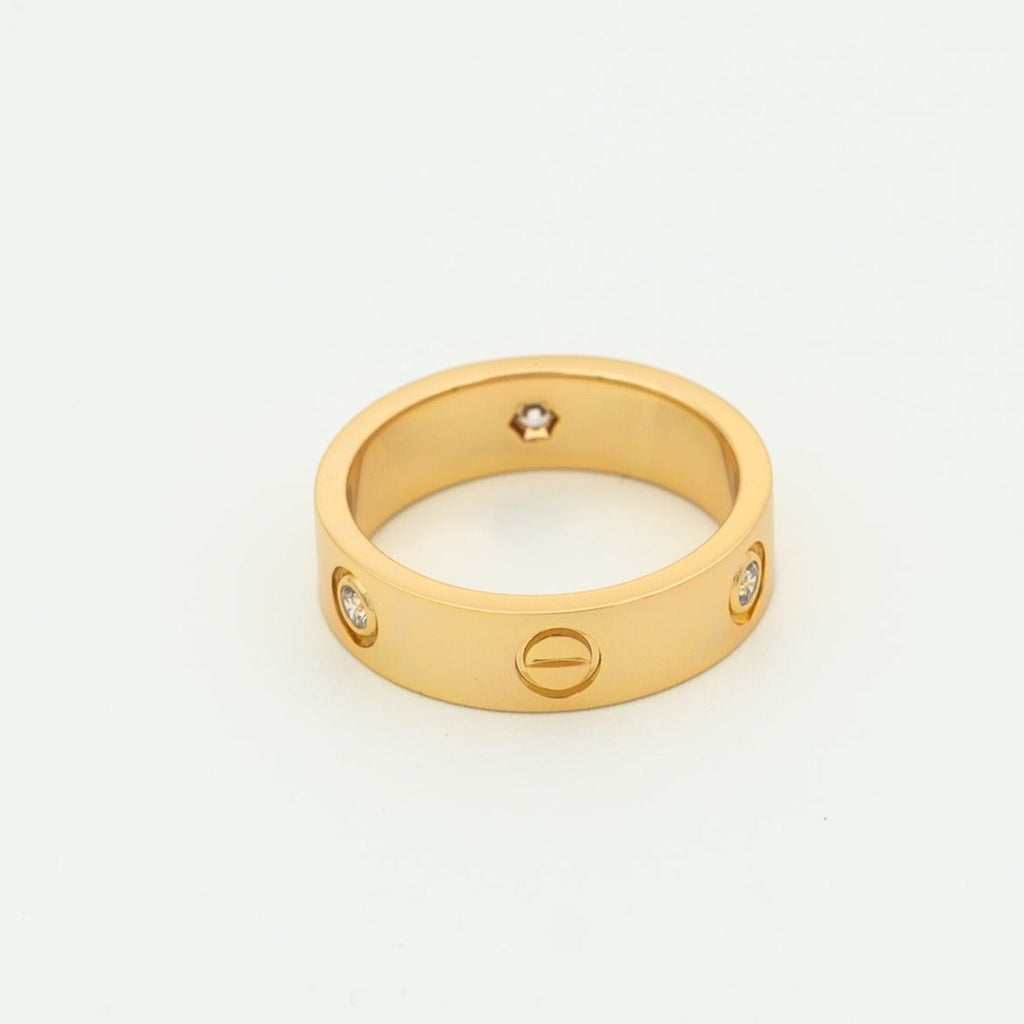 „Dream“ LIEBESRING 5,5 MM 3 DIAMANTEN ROSÉGOLD