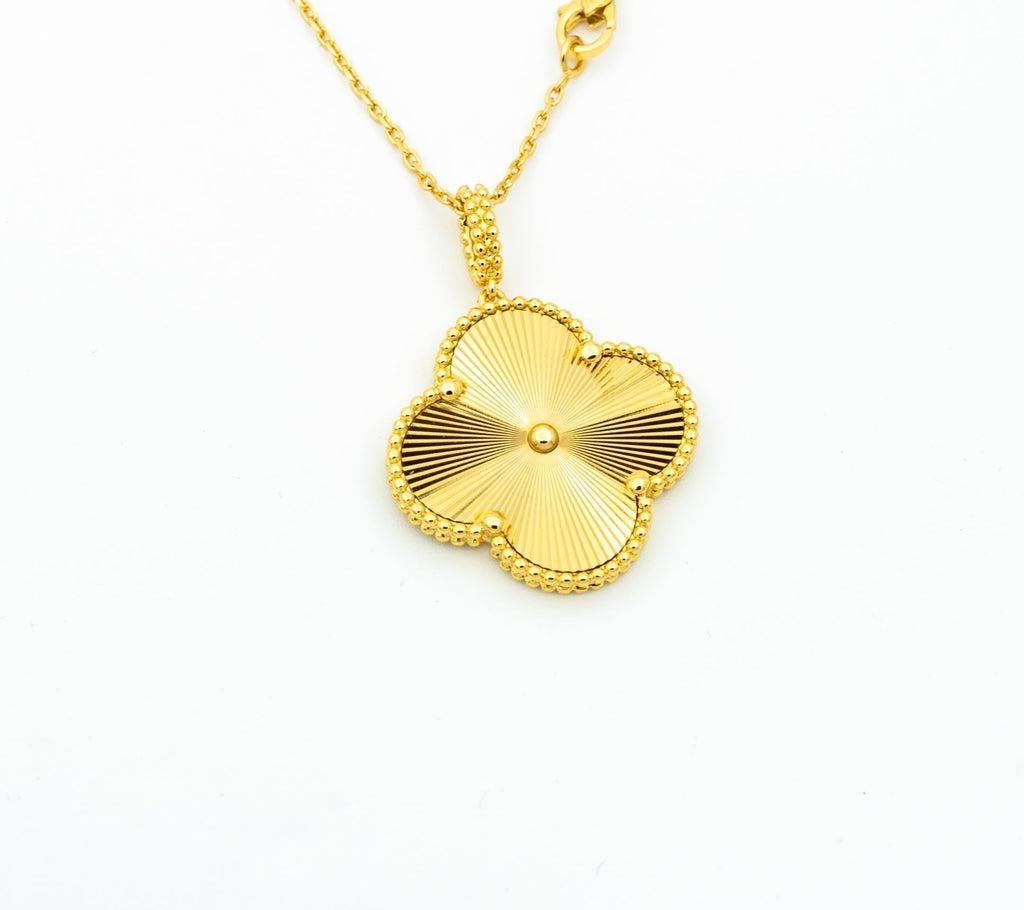 ¡®Dream¡¯CLOVER 25MM PEDANT NECKLACE GOLD