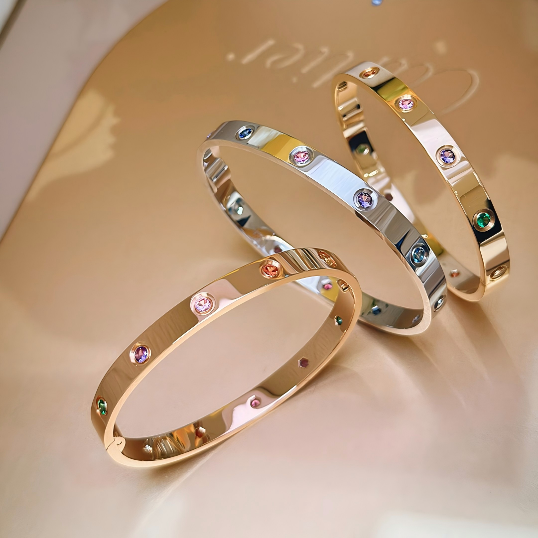 [Dream JURI]2026 RAINBOW LOVE BRACELET 6.1MM  10 DIAMONDS