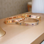 [Dream JURI]2026 RAINBOW LOVE BRACELET 6.1MM  10 DIAMONDS