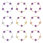 [Dream]New CLOVER 5 MOTIF LIGHT PURPLE BRACELET COLLECTION