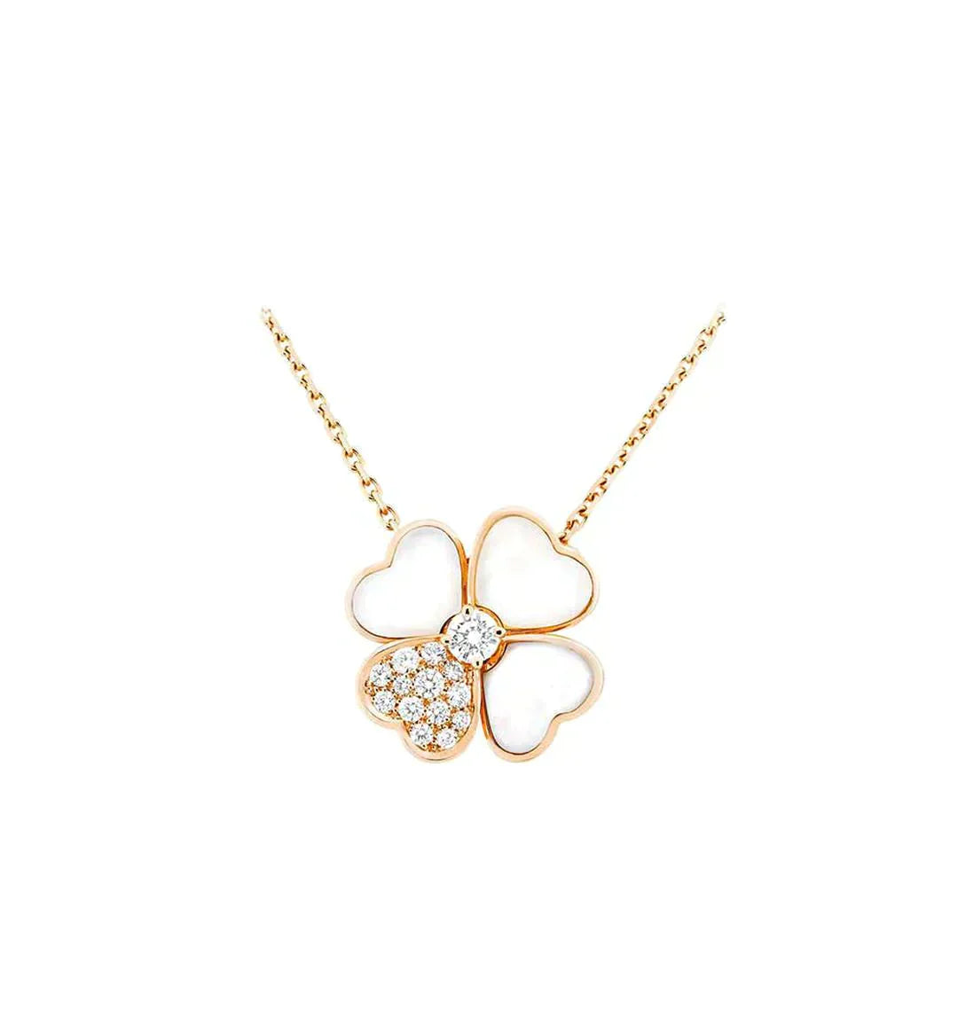 ¡®Dream¡¯CLOVER MOP DIAMANT ROSÉGOLD-HALSKETTE