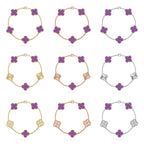 [Dream]New  CLOVER 5 MOTIF VIOLET BRACELET COLLECTION