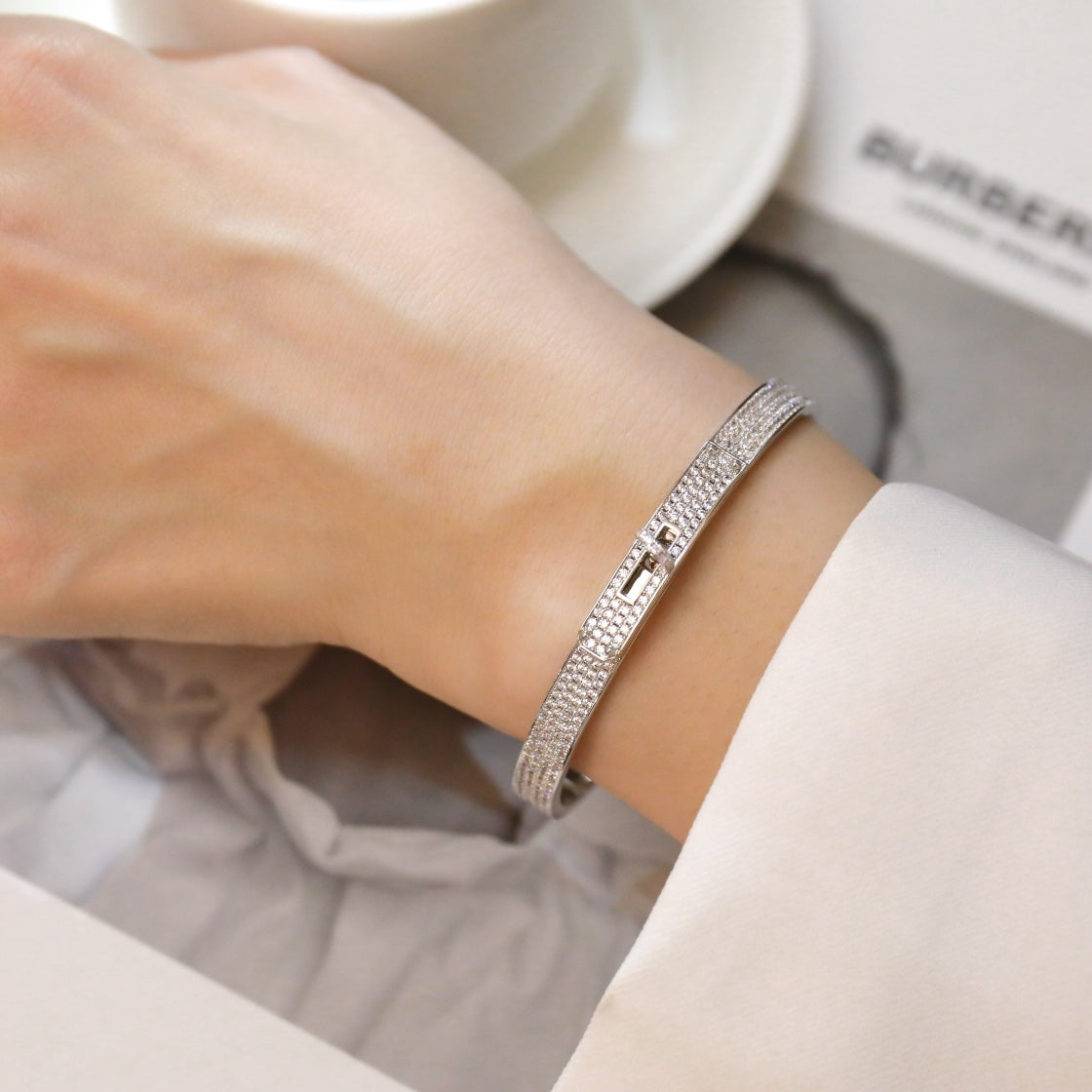 ¡®Dream¡¯KELLY BRACELET DIAMOND PAVED