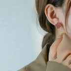 ¡®Dream¡¯CLOVER MEDIUM 1 MOTIFS CARNELIAN  EARRINGS