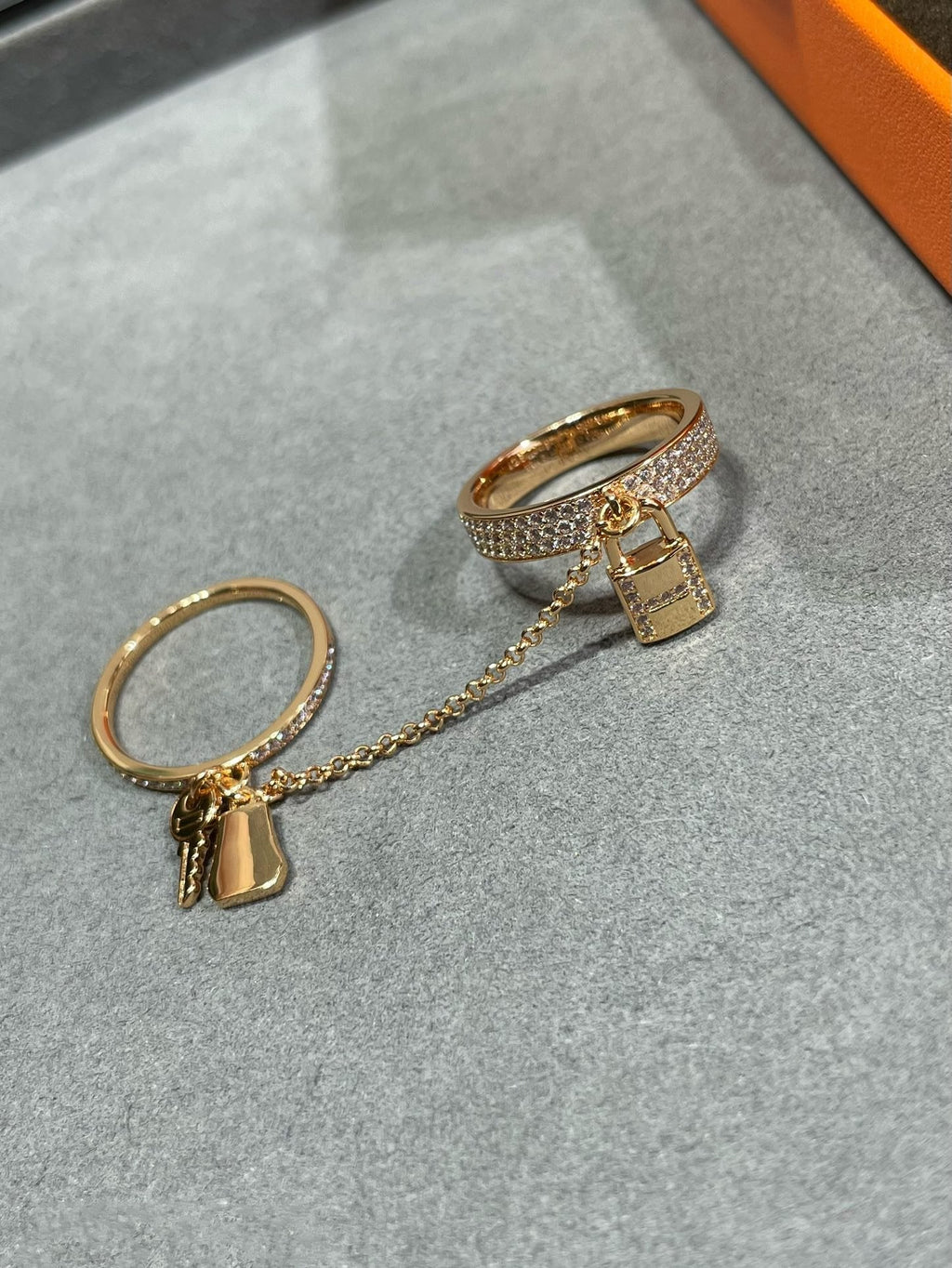 ®Dream®HM KELLY CLOCHETTE DOUBLE RING ダイヤモンド付き