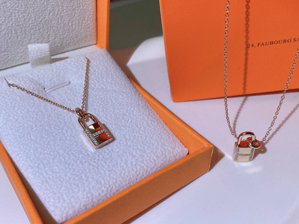 ¡®Dream¡¯HM ADVANCED NICHE LOCK HEAD NECKLACE DIAMONDS