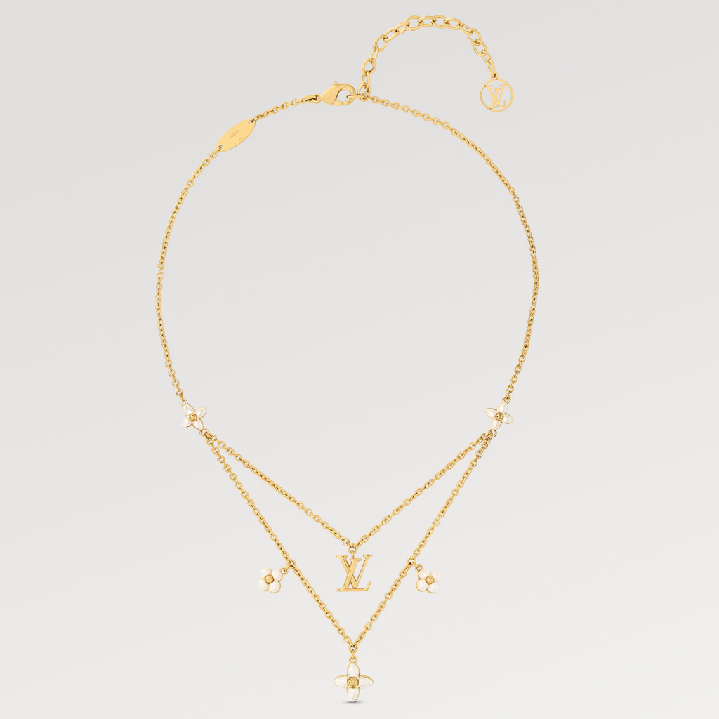 ¡®Dream¡¯FLOWERGRAM GOLD MOP DOUBLE ROW NECKLACE