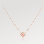¡®Dream¡¯STAR PINK MOP 1 DIAMOND PINK GOLD NECKLACE