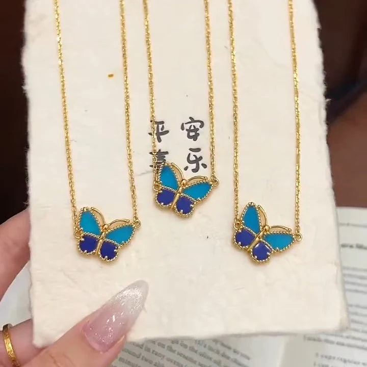 [Dream JURI] 2026 NEW LUCKY BUTTERFLY 1 MOTIFS NECKLACE