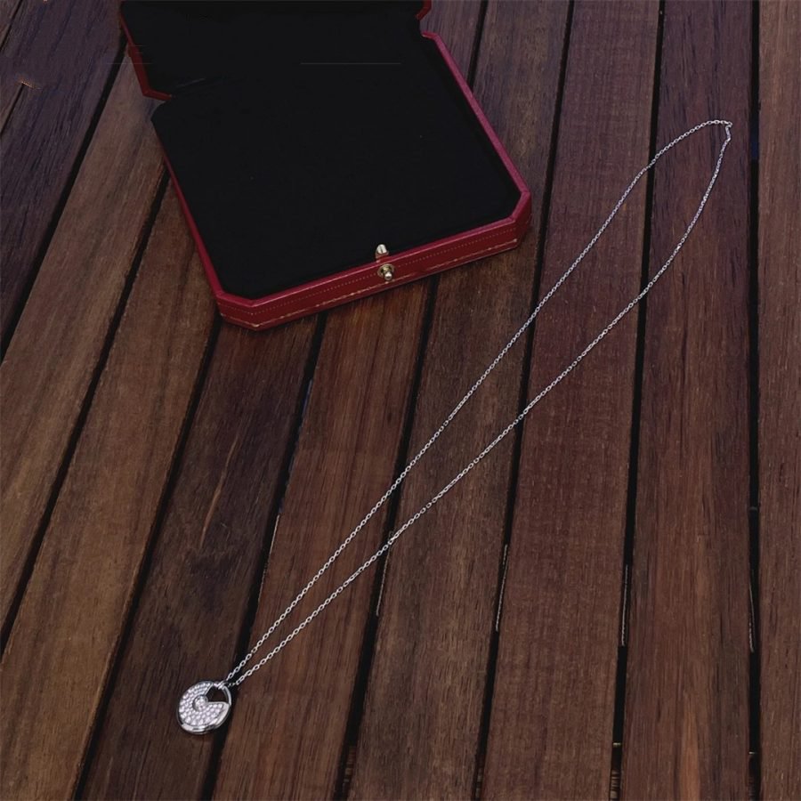 ¡®Dream¡¯AMULETTE SILVER FULL DIAMOND NECKLACE