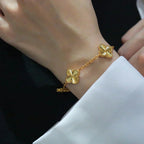 [Dream]New  CLOVER 5 MOTIF LASER BRACELET COLLECTION