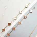 [Dream]New  CLOVER 5 MOTIFS  PINK MOP BRACELET COLLECTION