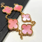 [Dream]New  CLOVER 5 MOTIFS  PINK MOP BRACELET COLLECTION