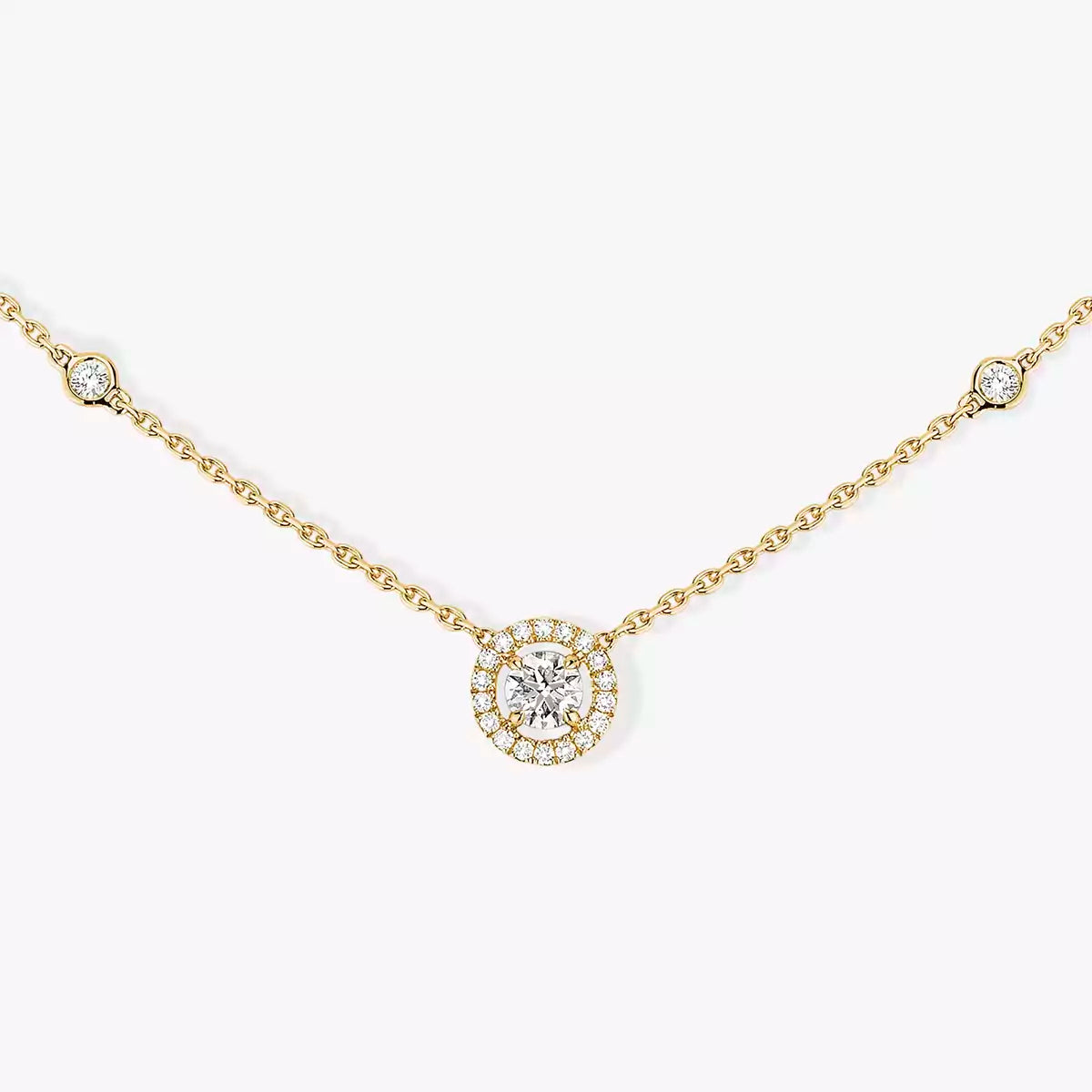 [Dream ]Diamond Necklace 0,20ct Brilliant Shape Joy