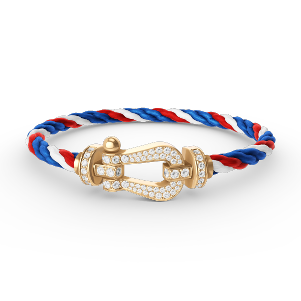 ¡®Dream¡¯FORCE LARGE HORSESHOE FULL DIAMOND BRACELET GOLD