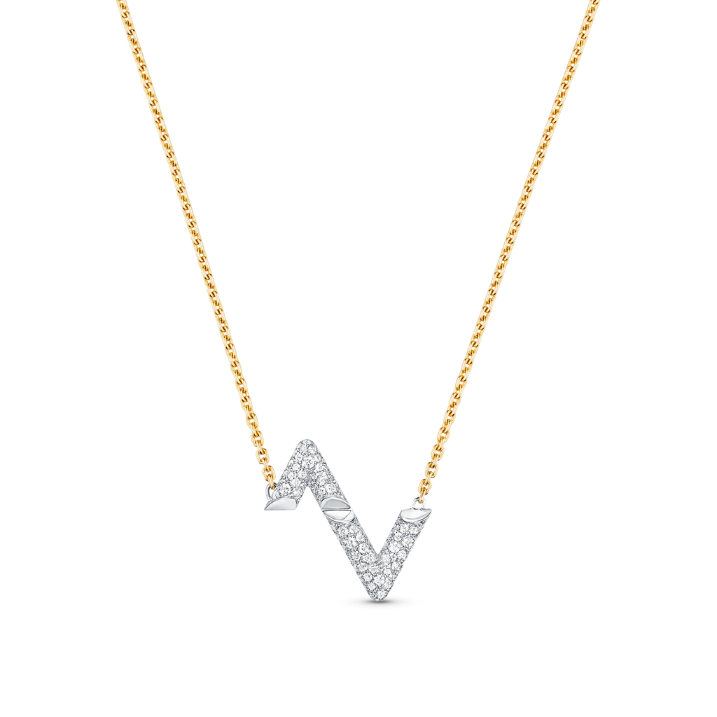 ¡®Dream¡¯VOLT SILVER DIAMOND PEDANT NECKLACE