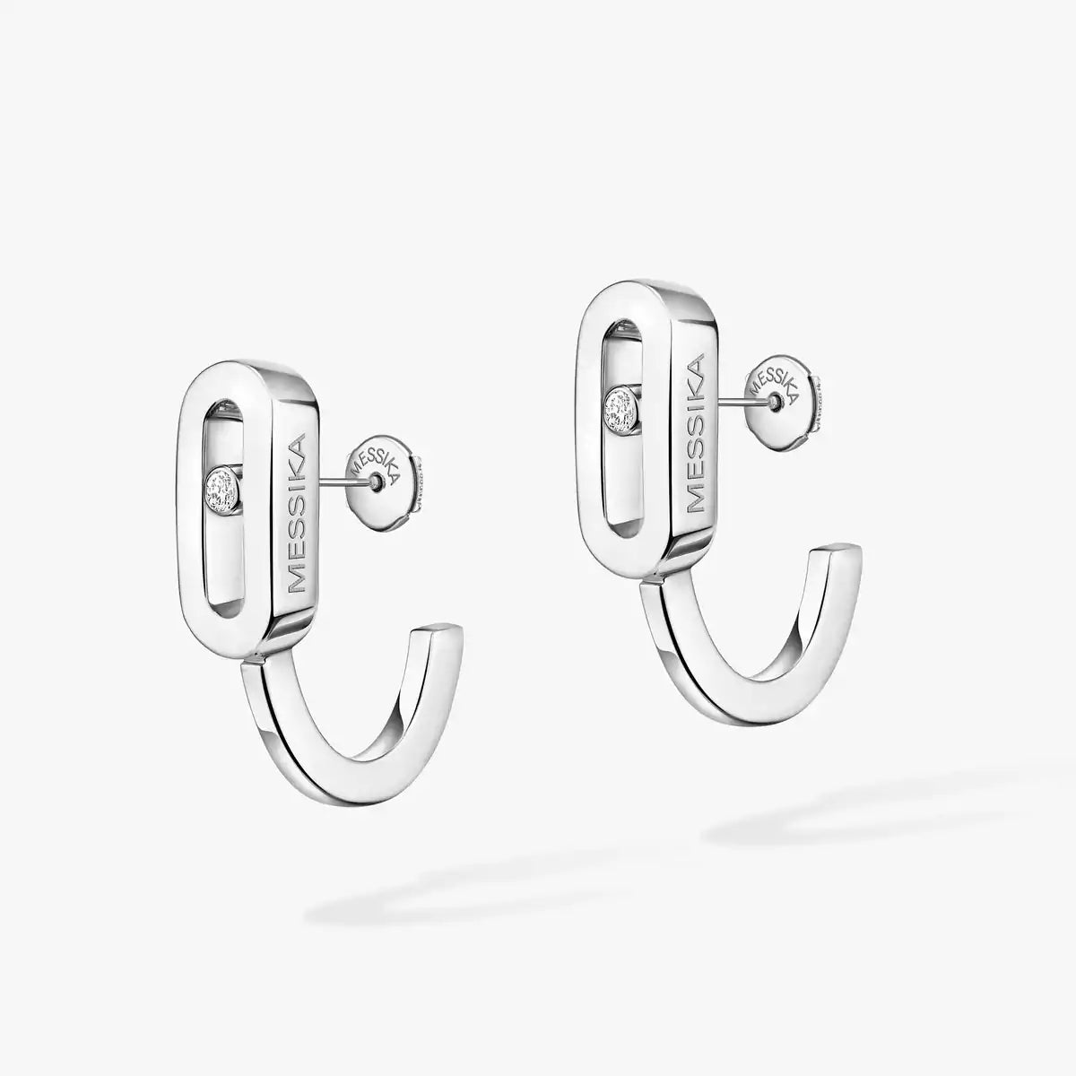 [Dream ]Diamond Mini Hoop Earrings Move Classique
