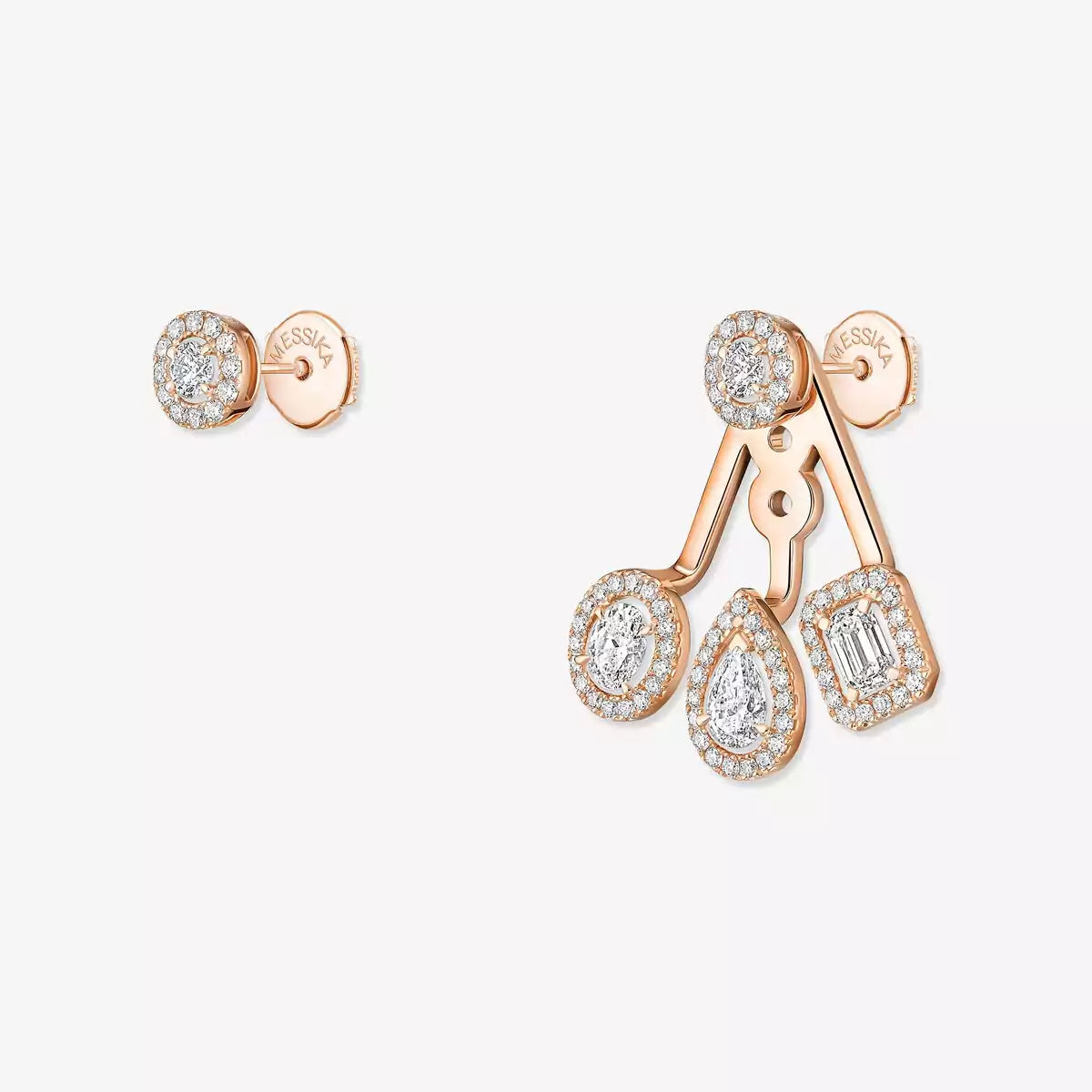 [Dream ] My Twin Trio  Diamond Earrings