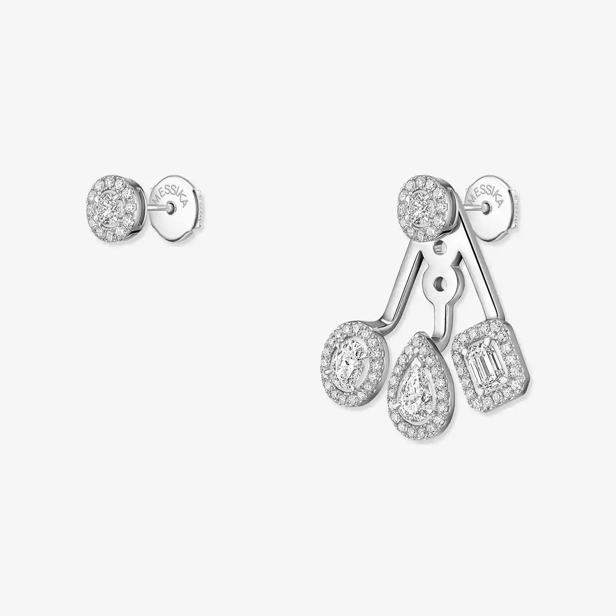 [Dream ] My Twin Trio  Diamond Earrings