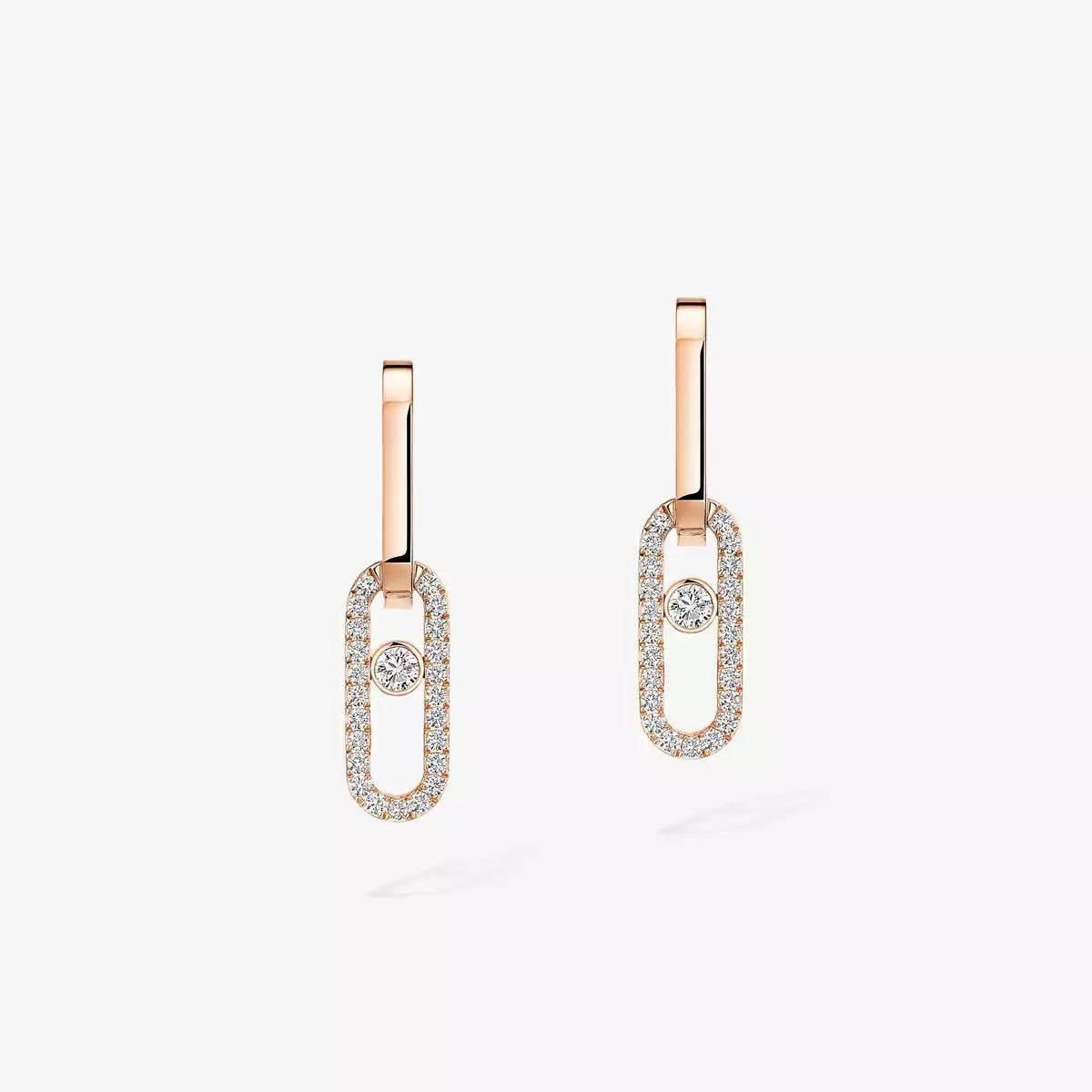 [Dream ]Move Link Diamond Earrings