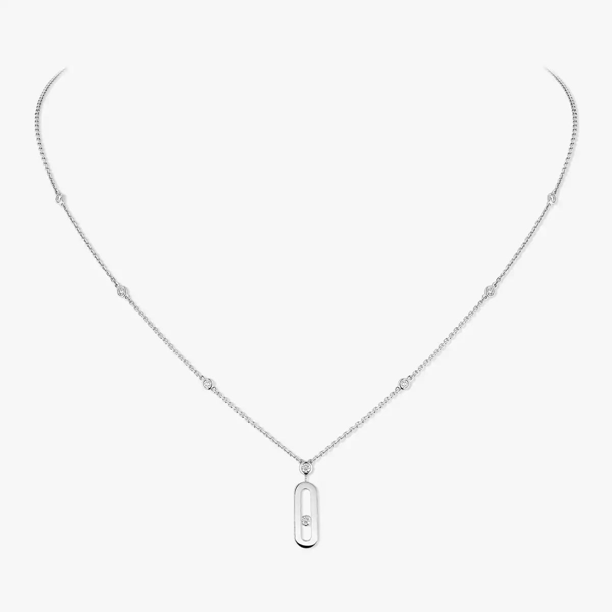 [Dream ] Move Uno Gold Diamond Long Necklace