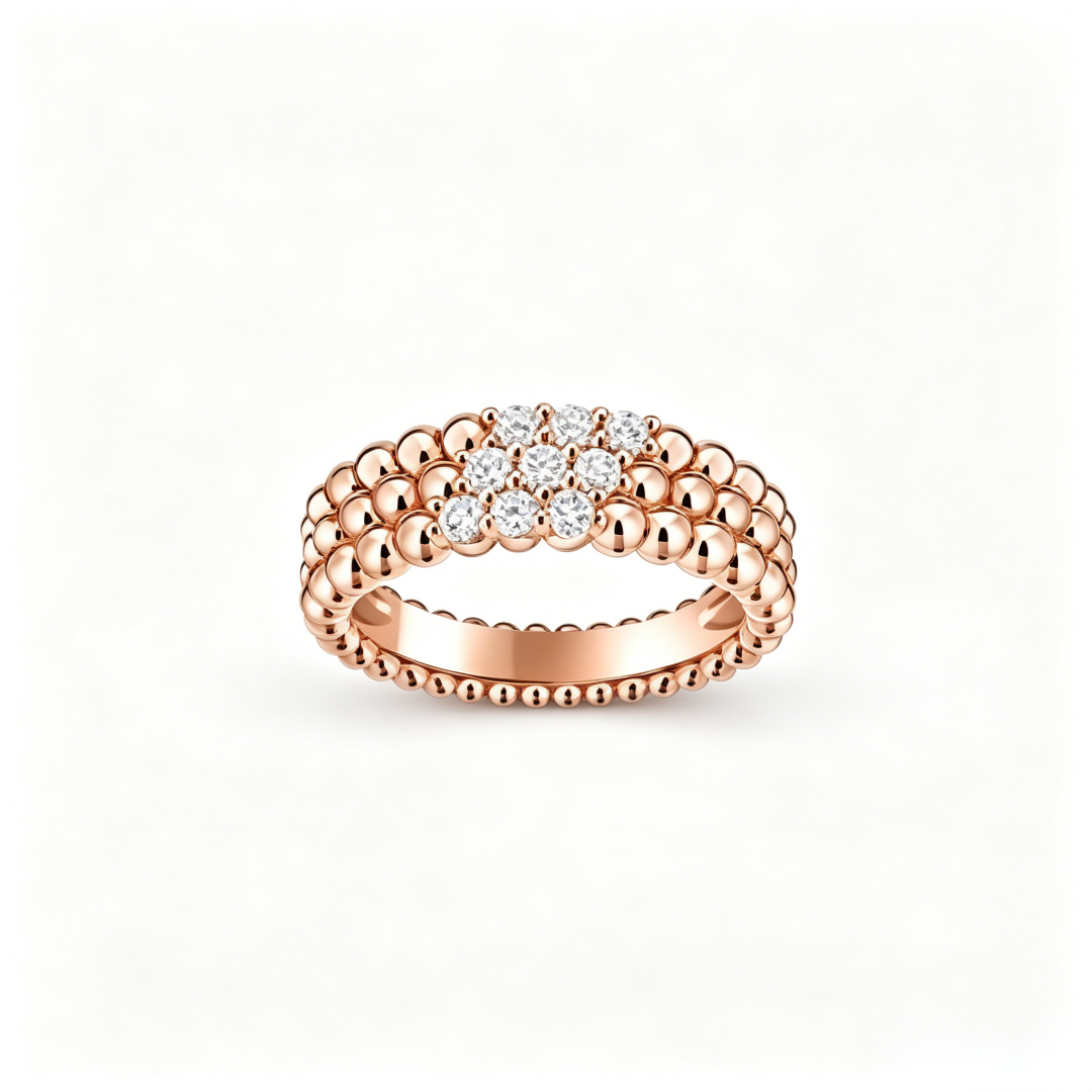 [Dream JURI] THREE-ROW DIAMOND RING