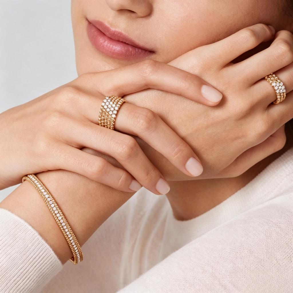[Dream JURI] THREE-ROW DIAMOND RING