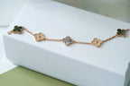 [Dream]New CLOVER 5 MOTIF GRAY MOP BRACELET COLLECTION