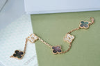 [Dream]New CLOVER 5 MOTIF GRAY MOP BRACELET COLLECTION