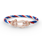 ¡®Dream¡¯FORCE LARGE HORSESHOE FULL DIAMOND BRACELET ROSE GOLD
