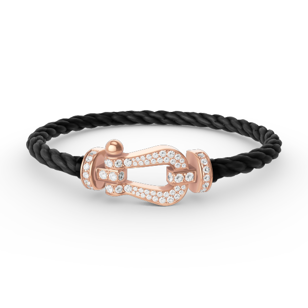 ¡®Dream¡¯FORCE LARGE HORSESHOE FULL DIAMOND BRACELET ROSE GOLD